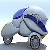 Three wheeled car slide puzzle